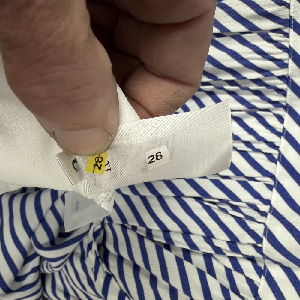 LOFT Sundress Size 8 Striped Nautical Preppy Parisian Career Casual Garden Party - Picture 8 of 12